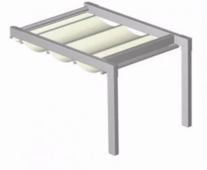 BT Group Пристенная пергола из ткани Pergostyle