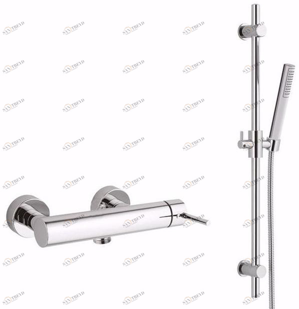 Rubinetteria Giulini Смеситель для душа, однорычажный, с ручным душем Futuro F6508-01ws