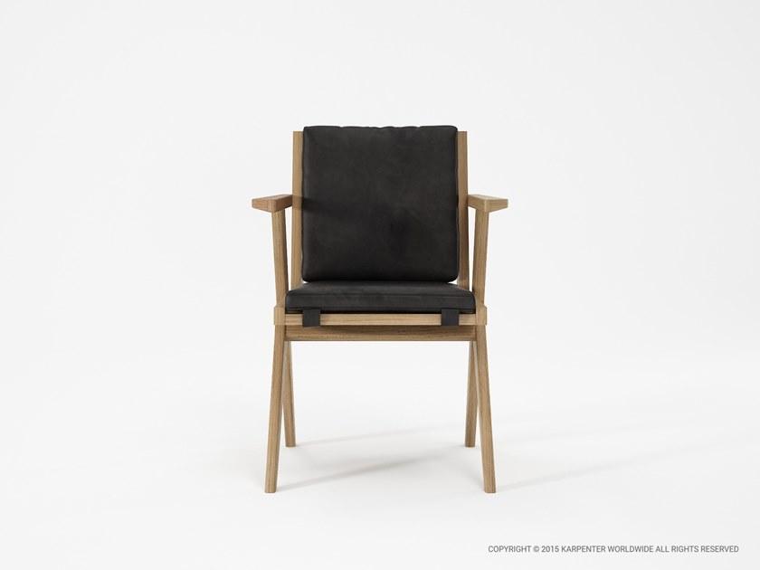 KARPENTER Мягкое кожаное кресло с подлокотниками Tribute sun-id-1346252 - Вид №7