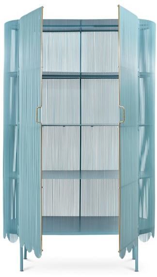 Scarlet Splendour Буфет стальной с распашными дверцами Strings sun-id-1409615 - Вид №3