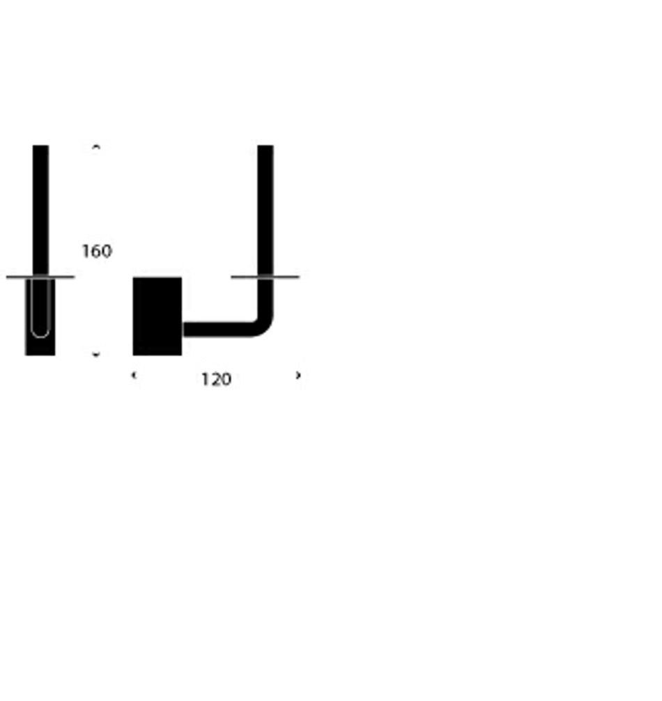 FROST Держатель туалетной бумаги 4 » матовый Алюминий Матовый Q301516010  - Вид №1
