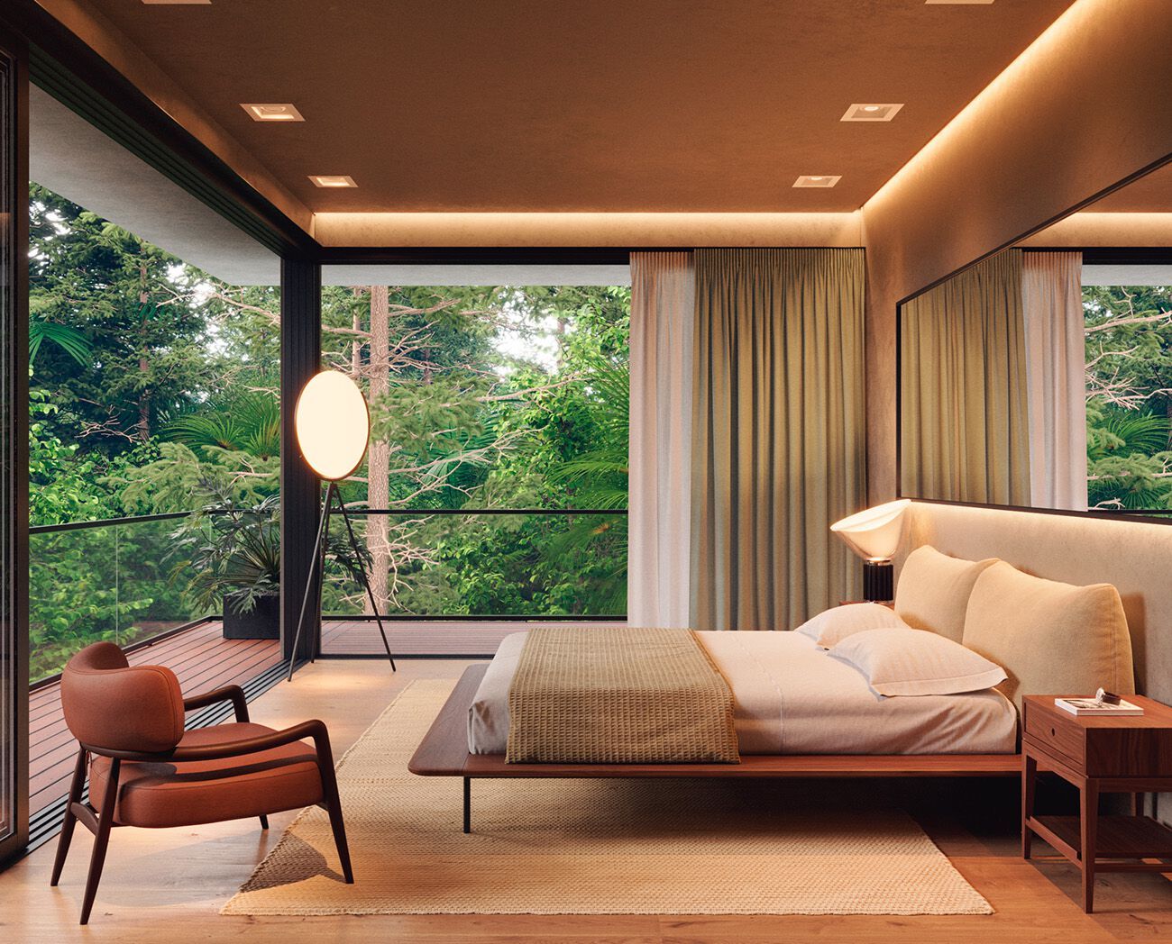 Кожаное кресло с подлокотниками Wewood BOTERO ARCH-00023747 - Вид №1