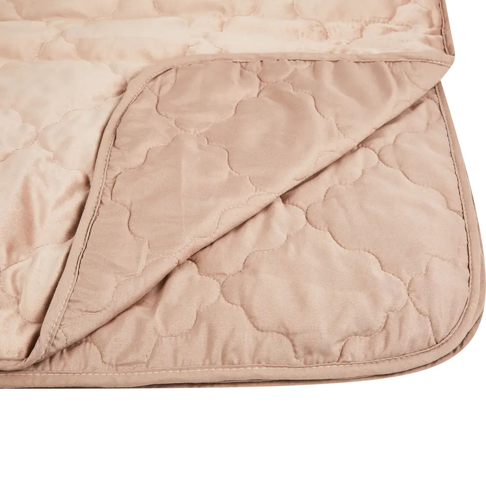 Покрывало Ромб 220x240 см бархат цвет кремовый Бельвита STLM-2016415 - Вид №2