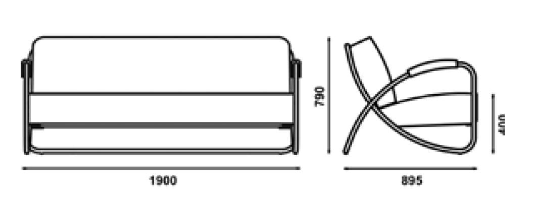 Кресло из искусственной кожи с подлокотниками для контракта Adico 298 ARCH-00039701 - Вид №4