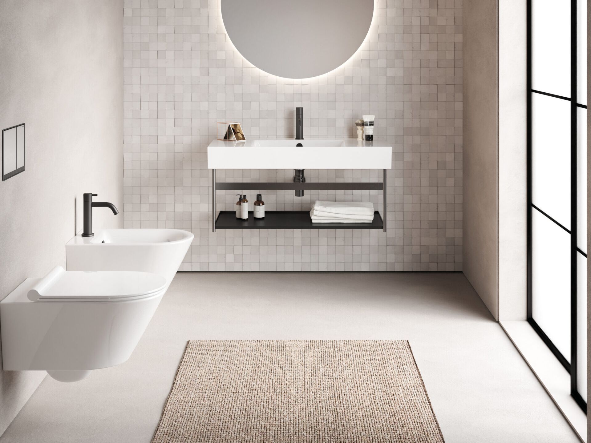 Металлическая напольная раковина CERAMICA CATALANO Consolle lavabo 80 ARCH-00082069 - Вид №1