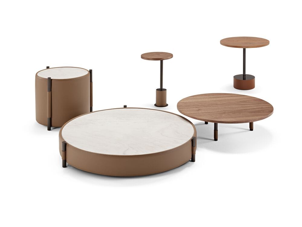 Деревянный круглый журнальный столик Max Divani MANFI ARCH-00083646 - Вид №1