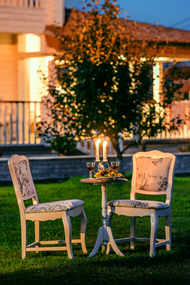 Кофейный столик круглый белый с коричневым топом 40 см Mobilier de Maison ДОМАШНЯЯ ОБСТАНОВКА MOBILIER DE MAISON 017189 Белый;коричневый Santreyd  - Вид №2