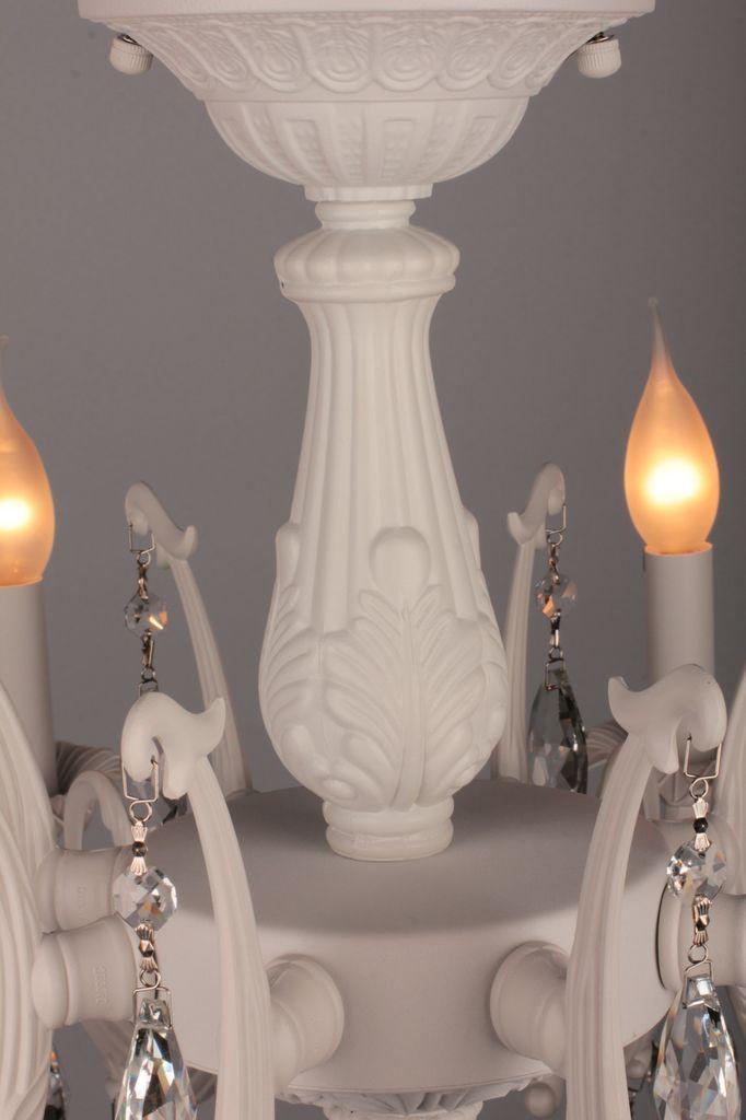 Потолочная люстра Omnilux OML-34007-08 белая OMNILUX ДИЗАЙНЕРСКИЕ 188084 Белый  - Вид №2