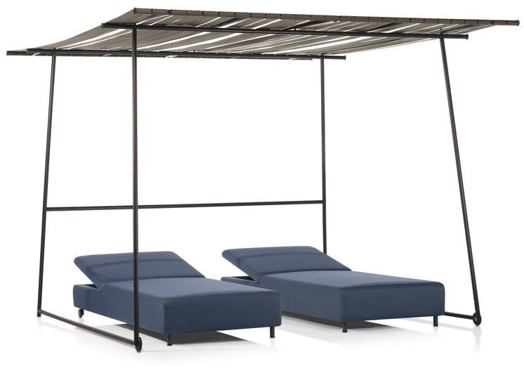 RODA Садовый лежак из ткани Double sun-id-1488815 - Вид №4