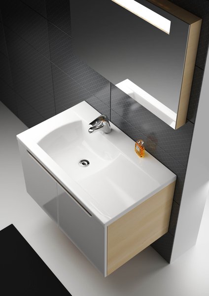 Тумба под умывальникSDD Classic 800 каппучино/белый Ravak X000001096 - Вид №1