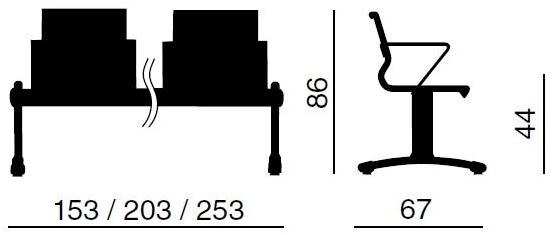 Quadrifoglio Сиденье на стальном стержне sun-id-1472195 - Вид №3