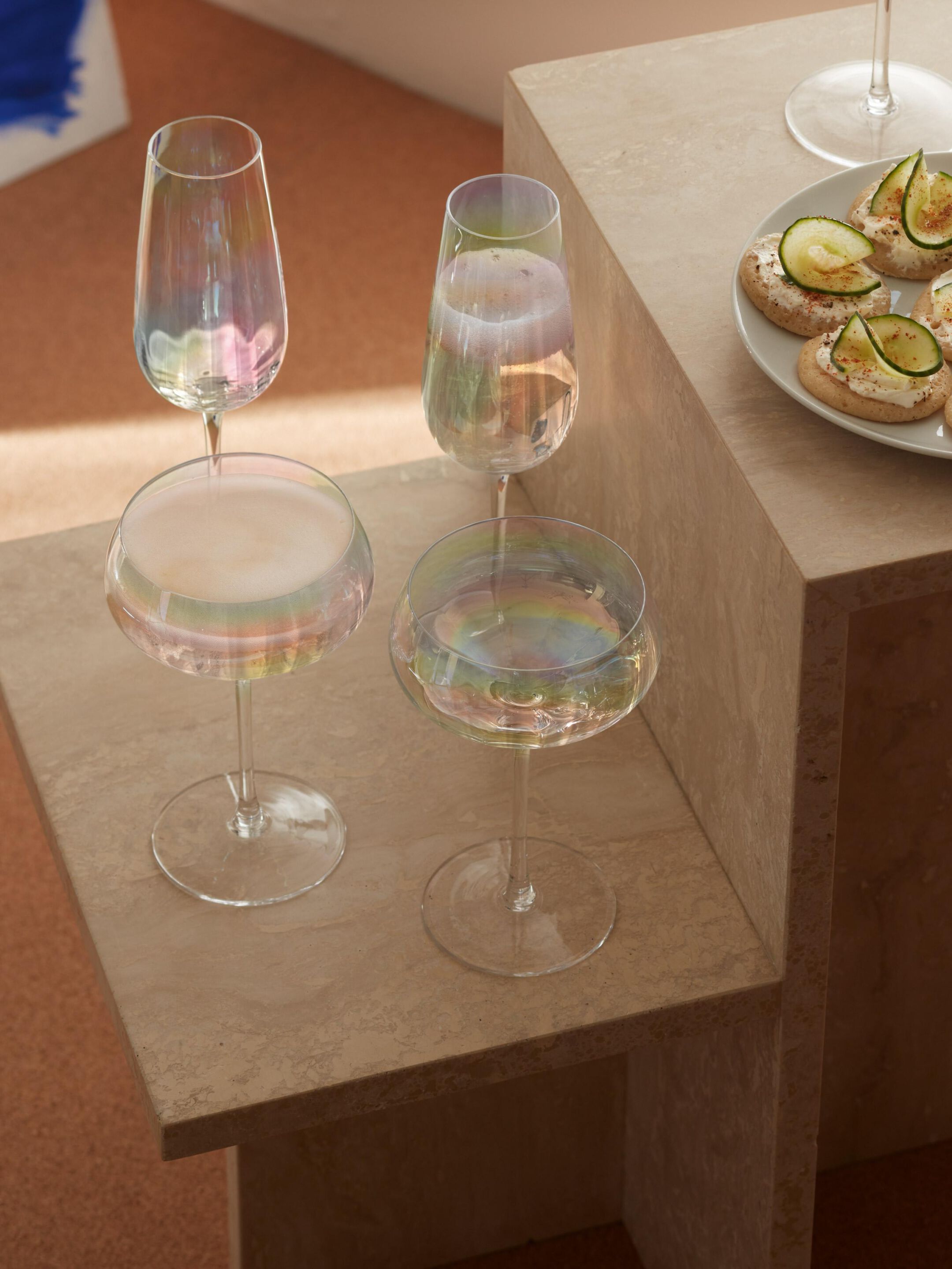 Набор бокалов для вина из дутого стекла - 300 мл LSA Pearl ARCH-00028118 - Вид №3