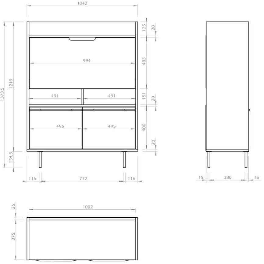 TemaHome Письменный стол из ДСП Lime 9500.053276 - Вид №8