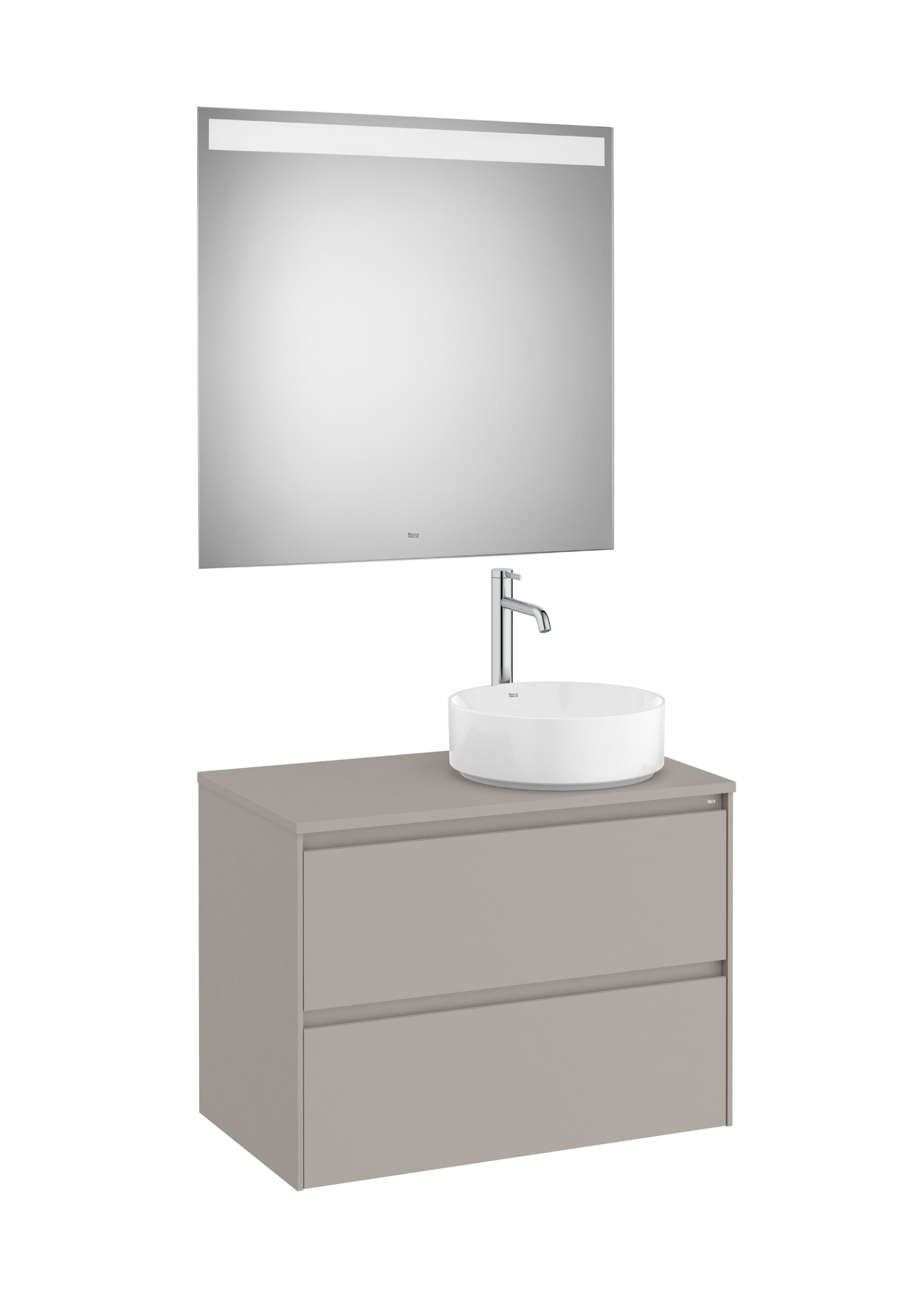 Деревянный одиночный умывальник с зеркалом Roca Ona ARCH-00036665 - Вид №9