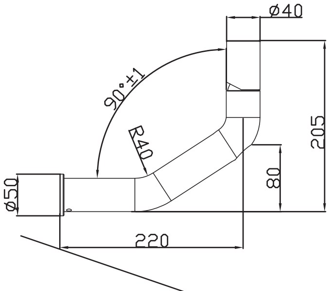 JEE-O Смеситель для умывальника из нержавеющей стали настенный Flow 500-1500 - Вид №1