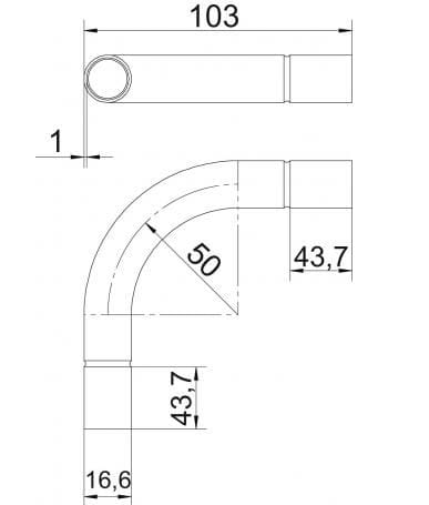 Трубопровод для электрических стальных систем OBO Bettermann BlackLine ARCH-00057934 - Вид №2