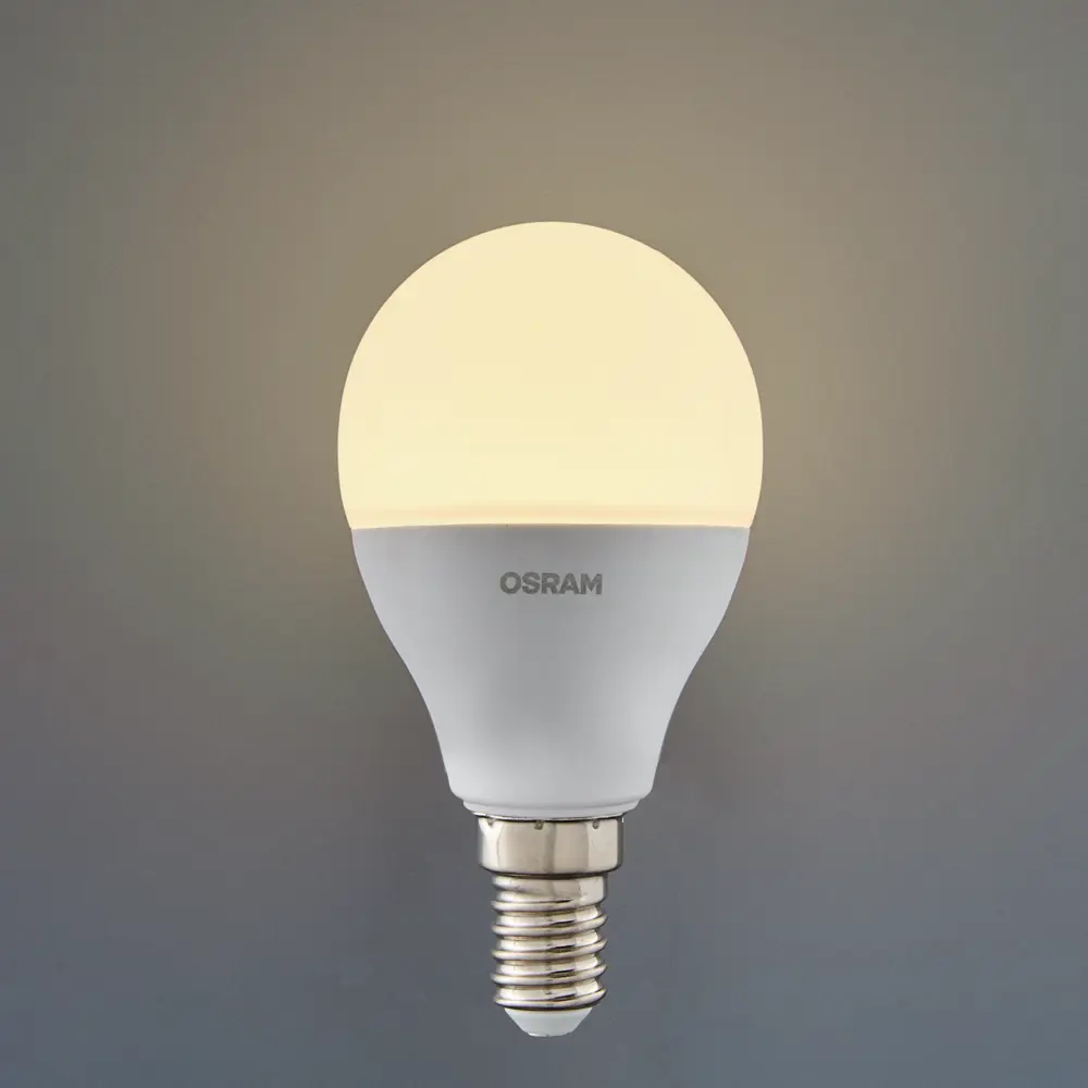 Лампа светодиодная Osram Antibacterial E14 220-240 В 7.5 Вт шар малый 806 лм нейтральный белый свет 82807759 STLM-2207959  - Вид №2
