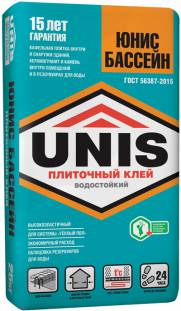 Плиточный клей Юнис Бассейн 25кг Unis 520 - Вид №1