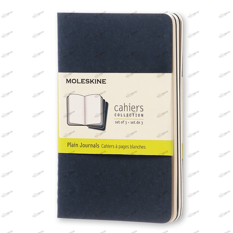 Блокнот Moleskine CAHIER JOURNAL POCKET 90x140мм обложка картон 64стр. нелинованный синий индиго (3ш 394885
