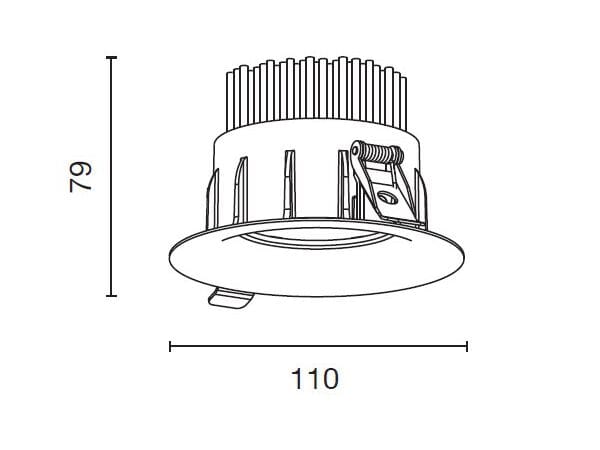 Круглый утопленный заливки формы алюминиевый потолочный светильник WayPoint FULL ARCH-00024792 - Вид №1