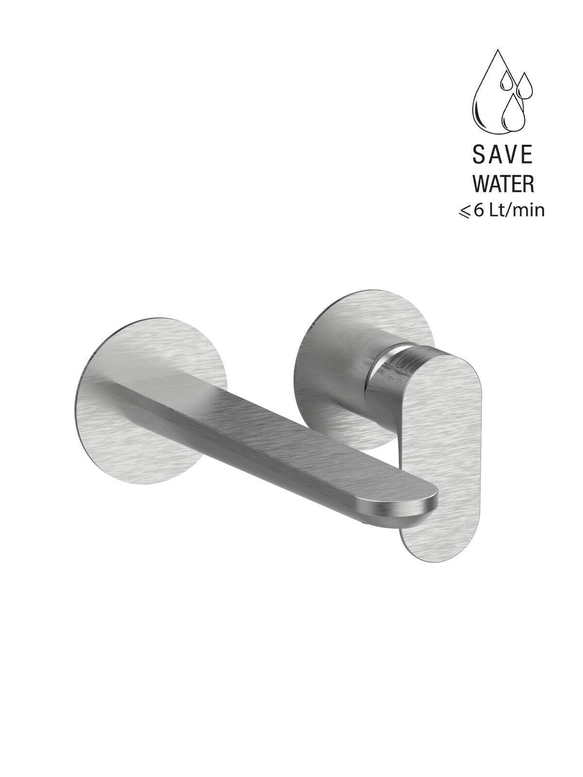 Настенный смеситель для раковины без слива с ограничителем расхода Rubinetterie Frattini Lea ARCH-00000218 - Вид №2