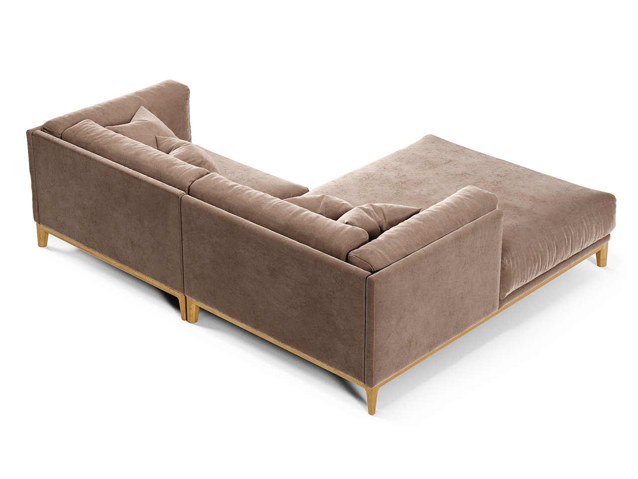 Диван Case угловой бежевый THE IDEA ДИЗАЙНЕРСКИЕ 210530 Бежевый  - Вид №3