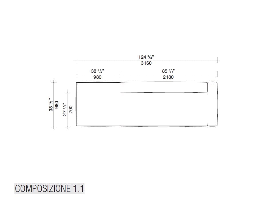Секционный диван из ткани Lema SNAP ARCH-00147146 - Вид №6