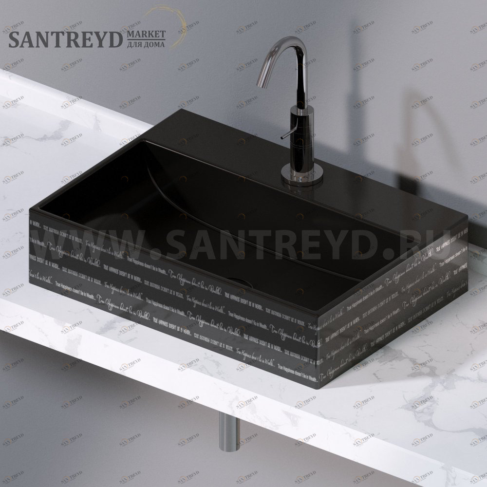 L240421P Накладная раковина на столешницу  прямоугольная A. e T. Italia THIN AeT ITALIA