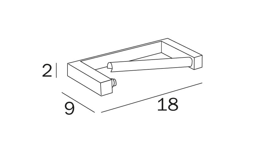 Металлический держатель рулона INDA® ARCH-00066249 - Вид №2