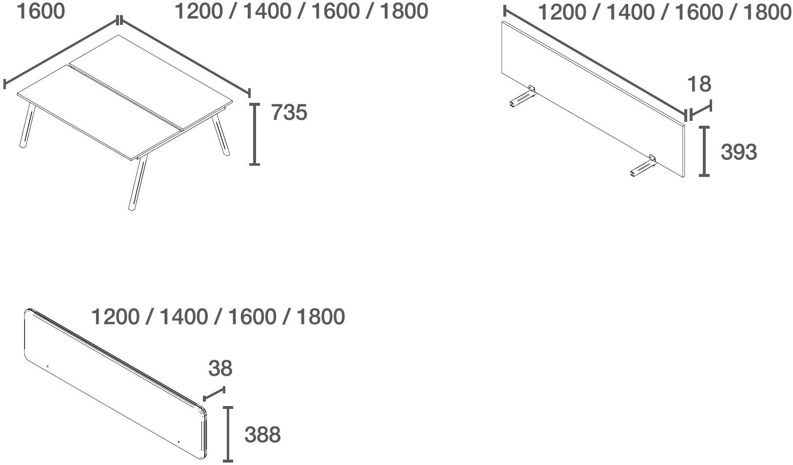 Mikomax Smart Office Несколько рабочих станций с разделительными панелями Flexido sun-id-1386429 - Вид №2