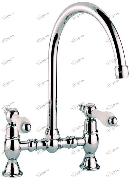 Rubinetteria Giulini Смеситель для умывальника на 2 отверстия с регулируемым изливом Praga - praga crystal F7537p