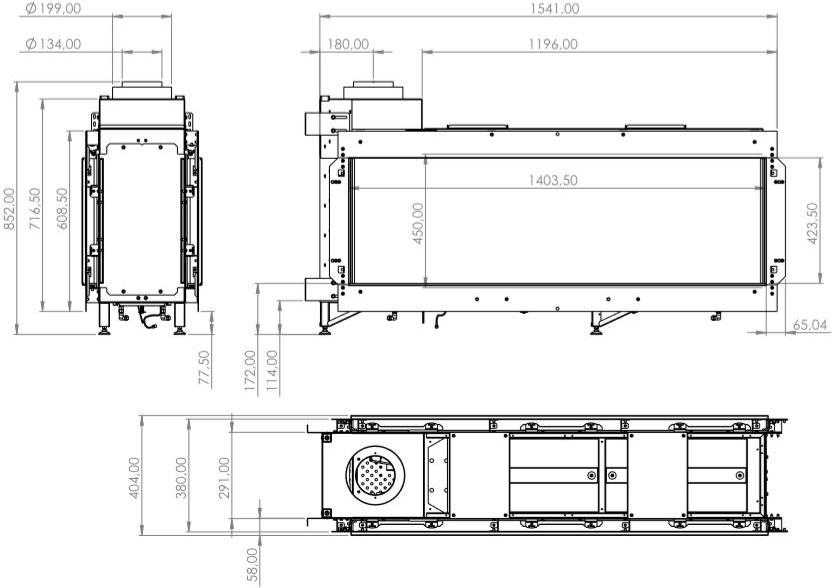 Element4 Двухсторонний центральный газовый камин Tenore sun-id-1416980 - Вид №1