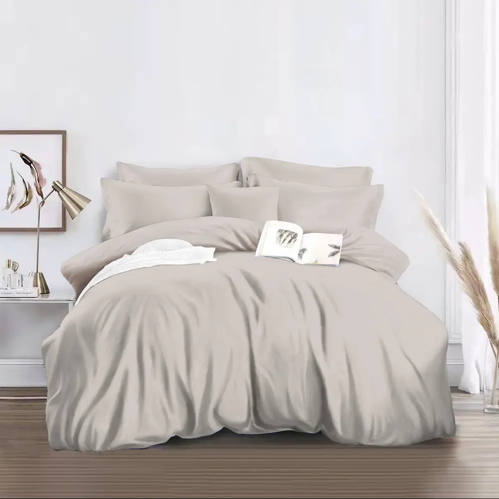 Santreyd Комплект постельного белья евро полисатин бежевый 89392440 STLM-1410264 - Вид №1