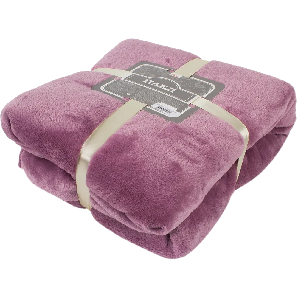 Плед, 180х200 см, фланель, цвет светло-сиреневый BELEZZA STLM-2006579