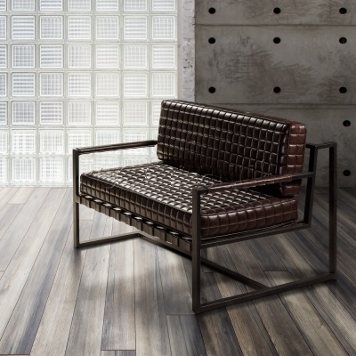 Диван прямой коричневый Crock РЕСТОРАЦИЯ  096872 Коричневый  - Вид №1