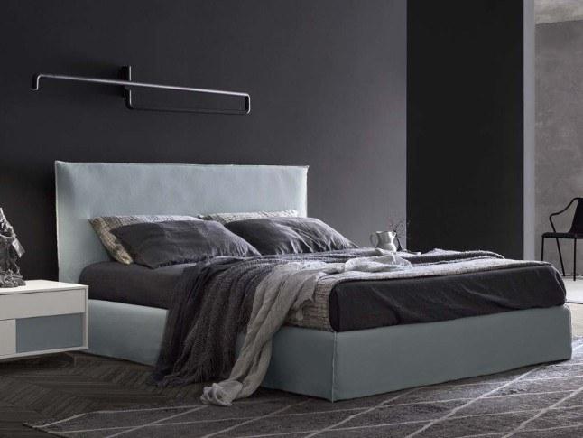 ZANETTE Двуспальная кровать из ткани с мягким изголовьем sun-id-1499089 - Вид №5