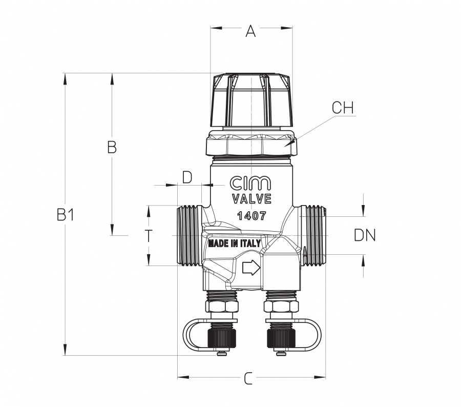 CIMBERIO CIM 717HF 34 Клапан балансировочный автоматический CIM 717  - Вид №1
