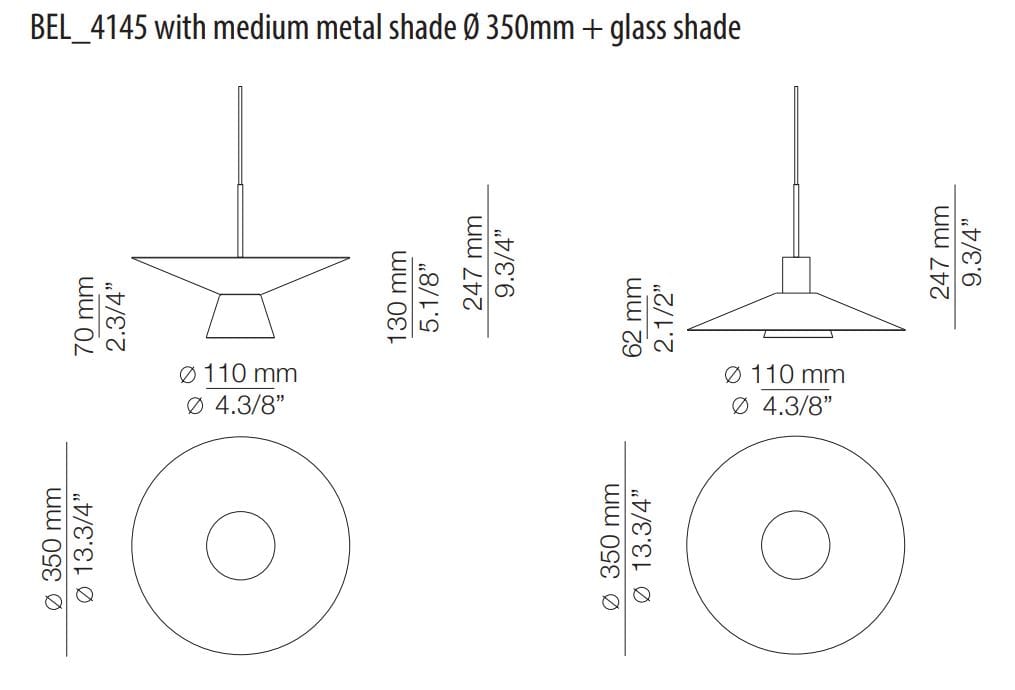 Металлический светодиодный подвесной светильник Estiluz Belt ARCH-00105269 - Вид №16