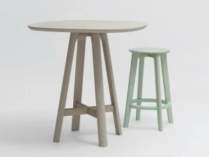 ZEITRAUM Высокий стол из массива дерева Rail