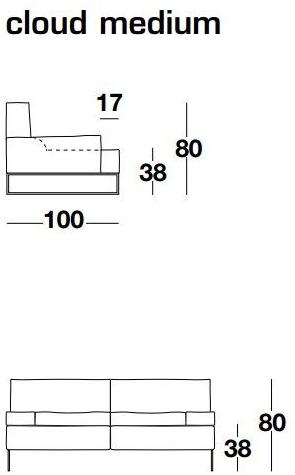 Frigerio Salotti Мягкий 4-х местный кожаный диван Cloud sun-id-1408690 - Вид №1