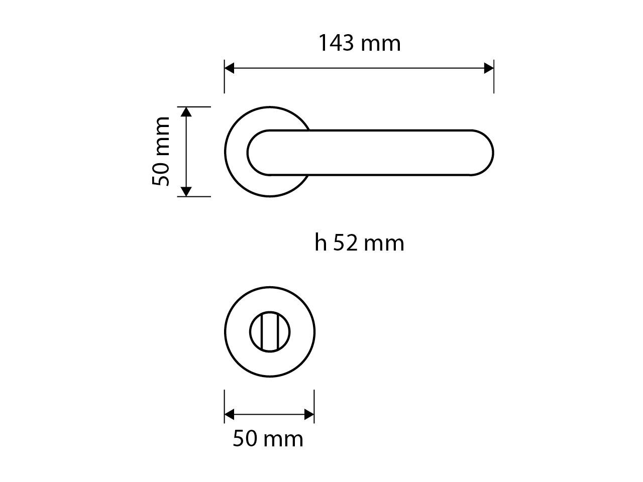 Ручка из Замака с насадкой LINEA CALI' Lola ARCH-00102002 - Вид №4