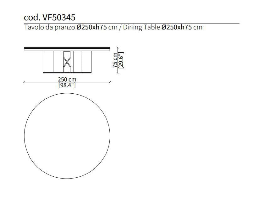 Деревянный обеденный стол Vittoria Frigerio GRIMALDI ARCH-00020153 - Вид №2