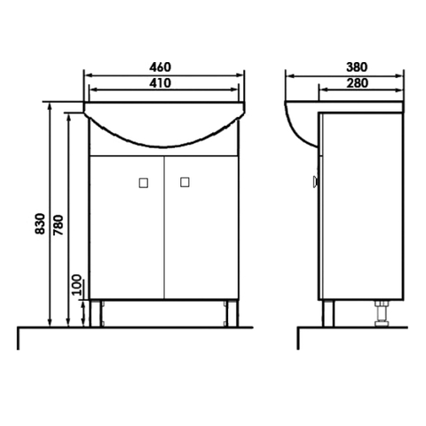 O-mebel напольная тумба Рио 45 Кокос ORANGE sun-id-1516960 - Вид №6