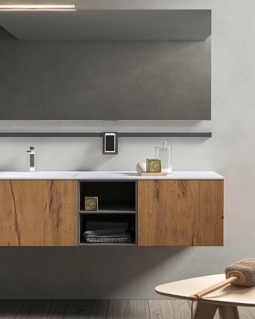 BMT Тумба под умывальник с зеркалом Xfly sun-id-1433534 - Вид №1