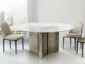 Marac Круглый обеденный стол из хрусталя Etoile