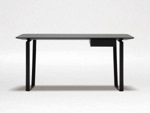 Прямоугольный стол из шпона с ящиками