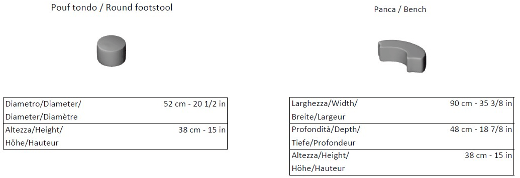 La Cividina Пуф из ткани Molecule sun-id-1467150 - Вид №3