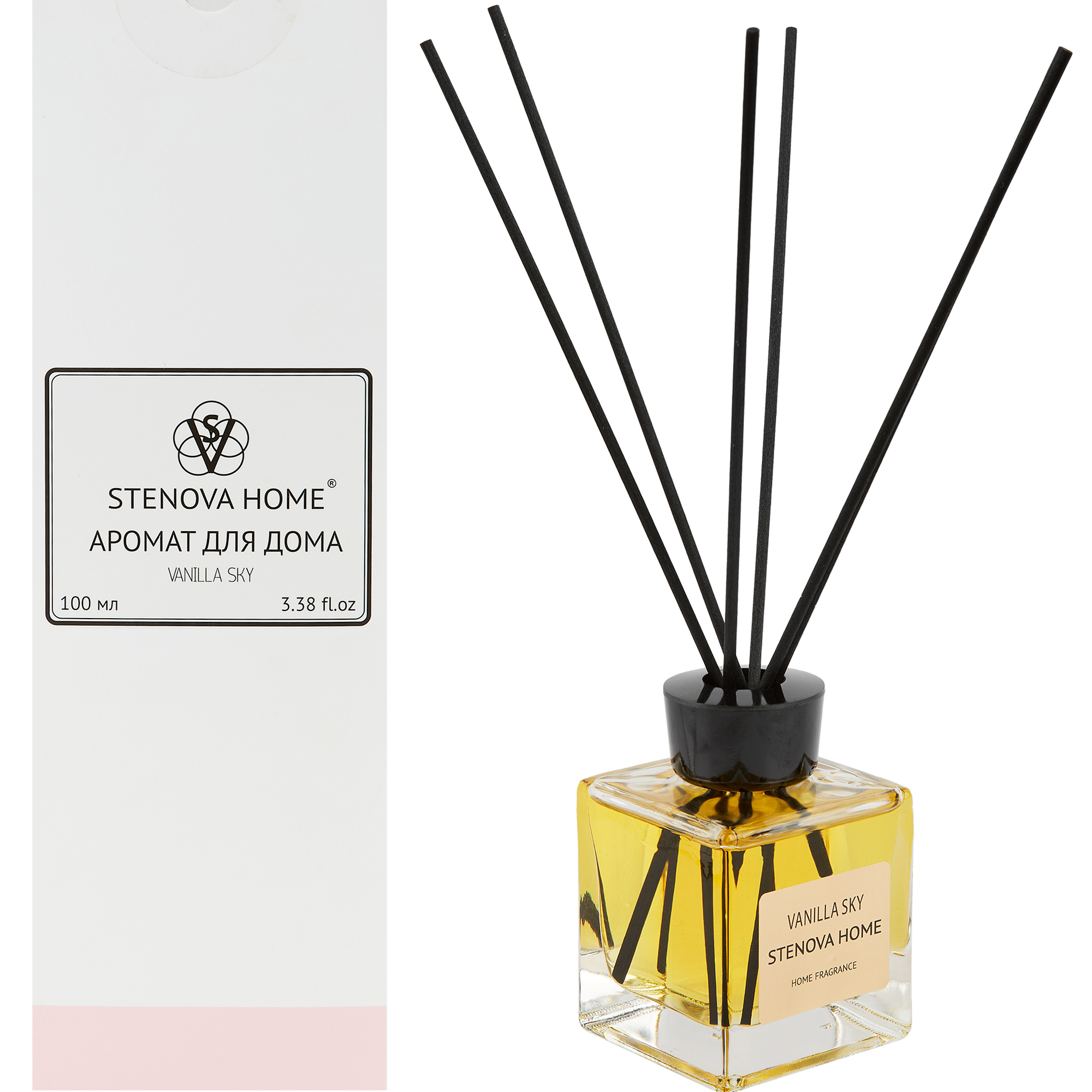 STENOVA HOME Аромадиффузор Vanilla Sky с нотками ванили и абрикоса, 100 мл 82911881 STLM-0037888