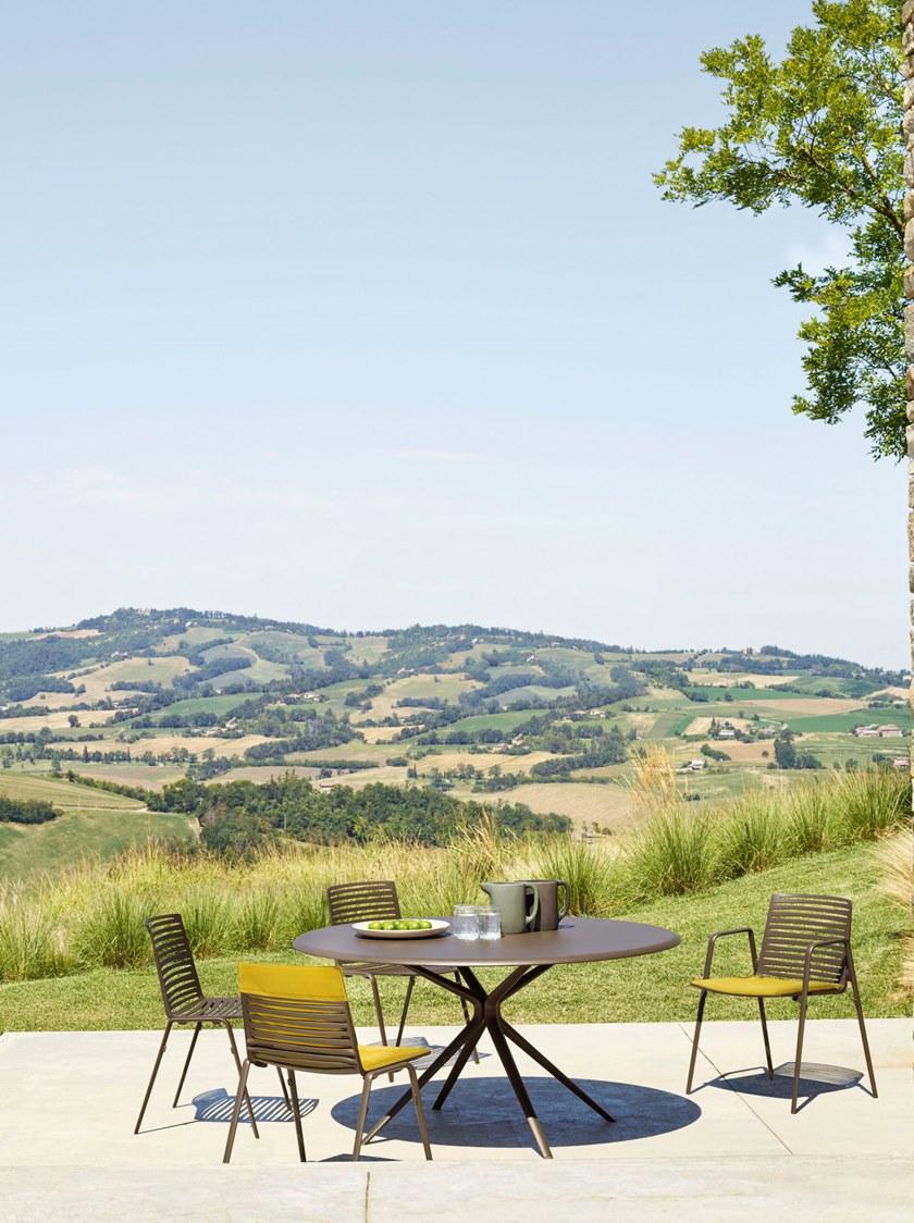 FAST Круглый садовый стол из камня Moai 92t14p - Вид №1