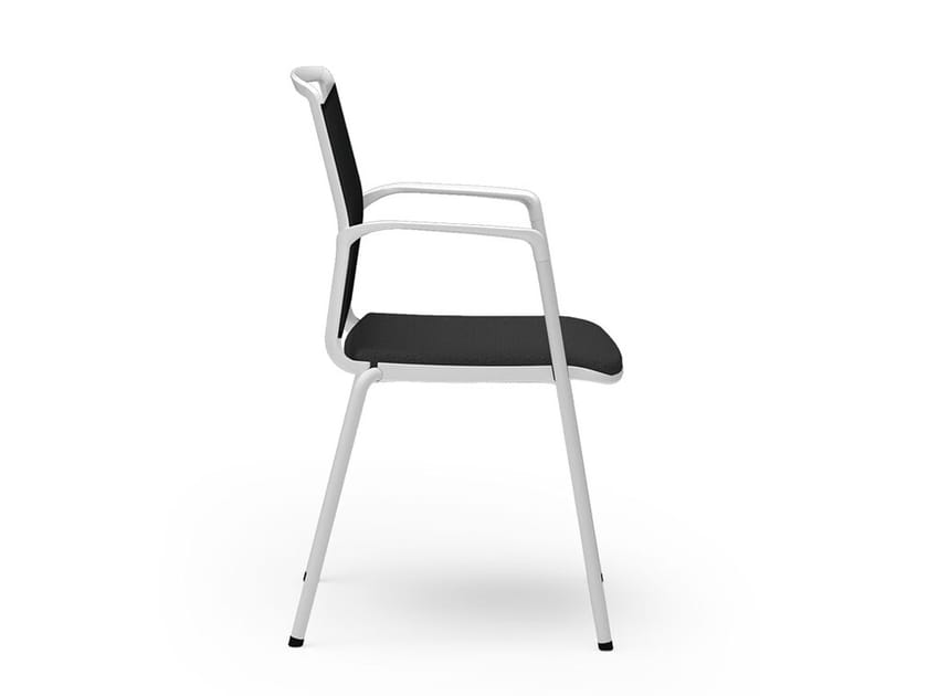 Пластиковый штабелируемый стул для конференций с подлокотниками SCHNEEWEISS interior Eight ARCH-00034682